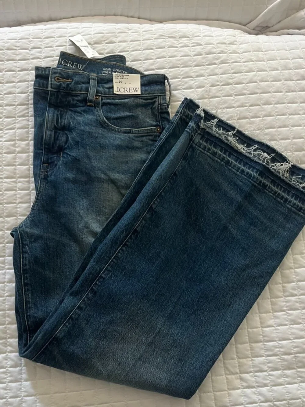 J.Crew Denim Trouser High Rise Semi-Stretch Jeans Size 29